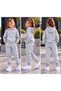 Girls' Hooded Rubberized Tracksuit Set - 2