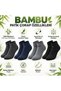 Wak Men's Bamboo Booties Socks Set of 8 Soft Seamless Breathable Non-Tight Elastic Daily Comfortable Socks - 3