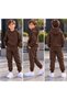 Boys' Hooded Rubberized Track Suit with Rubberized Legs - 2