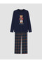 Esvab • Modern & Distinctive Cute Teddy Bear Printed Men's Pajama Set - 6