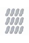 Wak Men's Recycled Yarn 12-Piece Invisible Sneaker Socks, Thin Stitched, Breathable Summer Ballerina Socks, Non-Slip Heel Black Gray White - 4
