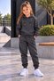 Girls' Hooded Rubberized Tracksuit Set