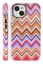 iPhone 14 Plus Sunset Zigzag Double Layer Full Covering Printing Glossy Protect Phone Case