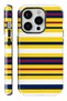 iPhone 16 Pro Bold Stripes Double Layer Full Coverage Print Glossy Protect Phone Case