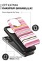 iPhone 14 Plus Pink Lines Double Layer Full Covering Printing Glossy Protect Phone Case - 2