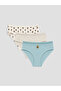 Esvab • Modern & Distinctive Embroidered Hipster Panties 3-Pack - 2