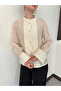 Hakim Collar Chinese Buttoned Shirt |   F2130 - 4