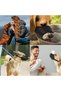 Black M Size Mesh Dog Muzzle, Breathable Anti-Bite Muzzle with Adjustable Strap, Comfortable Safety - 3