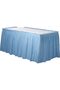 Silver Plastic Table Skirt 14ft x 29in
