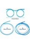 Hot 10PCS/LOT Funny Soft Glasses Straw Unique Flexible Drinking Tube Kids Party Accessories random color - 3