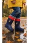 Children's Eva Rain Boots with Fur Inside, Waterproof, Astronaut Patterned - 2