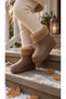 Children's Winter Snow Boots Eva Waterproof Furry Warm Boots Brown - 3