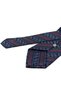 Navy Blue Stripe Pattern Classic Tie with Handkerchief Kk14029 - 3