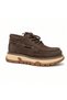 Kemal Aygün-Guja Men Men's Leather Casual Shoes – Moc Toe, Cream Platform Sole - 5