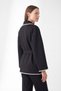 Edge-Stitched Scuba Jacket 202717 - Black - 3