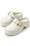 045 7 cm High Heeled Chef Hospital Doctor Nurse Women's Slippers Ecru - 4