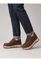 Kemal Aygün-Guja Men Men's Leather Casual Shoes – Moc Toe, Cream Platform Sole - 6