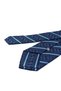 Navy Blue Stripe Pattern Classic Tie with Handkerchief Kk14027 - 3