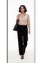 Women's Elastic Waist, Lace-Up, Full Lycra Fabric, Super Comfortable, Top Quality, Wide-Leg Palazzo Pants - 5
