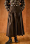 Woolen Cashmere Skirt Brown - 4