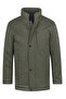 Men's Winter Khaki Coat Bonded Fabric Stand Collar Classic Fit - M003 - 2