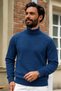 Men's Full-Length Winter Blue Fit Sweater