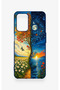 Oppo A54 Compatible Silicone Case with Sky and Earth Pattern - 4
