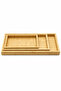 Bambella 3-Piece Bamboo Rectangular Presentation and Serving Tray Set – Breakfast, Tea, and Coffee Serving Tray - 7