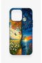 iPhone 15 Pro Max Compatible Sky and Earth Pattern Silicone Case - 4