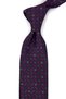 Burgundy Motif Patterned Classic Tie with Handkerchief Kk13983