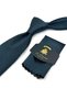 Green Small Pattern Classic Tie with Handkerchief Kk14044 - 2