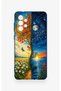 Samsung-A73 Compatible Sky and Earth Pattern Silicone Case - 4