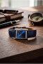 Tank Men's Quadrangle Leather Strap Wristwatch - 2