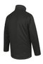 Men's Winter Black Coat Bonded Fabric Stand Collar Classic Fit - M003 - 6