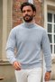 Men's Full-Length Winter Gray Fit Sweater - 3