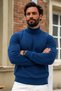 Men's Full-Length Winter Blue Fit Sweater - 5