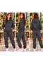 Girls' Hooded Rubberized Tracksuit Set - 2