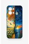 Oppo A6 Pro Compatible Silicone Case with Sky and Earth Pattern - 4