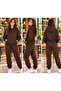 Girls' Hooded Rubberized Tracksuit Set - 2