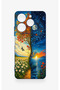 Tecno Spark 10 Pro Compatible Silicone Case with Sky and Earth Pattern - 4