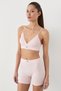 Wellsy Women's Seamless Soft Breathable Flexible Pink Underwear Set - 3