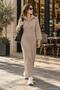Women's Full Length Long Wool Knitwear Sweater with Zipper Detail 125 cm - 2