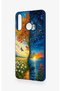 Huawei P30 Lite Compatible Silicone Case with Sky and Earth Pattern - 3
