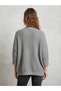 Women's Gray Double-Pocket Knitwear Cardigan - 2