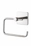 Adhesive 3-Piece Stainless Brass Chrome Bathroom Accessory Set - Towel Holder, Toilet Paper Holder, and Hanger Set - 3