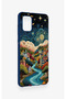 Samsung A31 Compatible Night Tale Patterned Silicone Case - 3