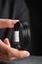 Chrome Plated 6 Row Men's Leather Bracelet - 3