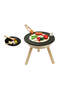 BBQ Playset, Wooden Pretend Play Barbecue Grill Set
