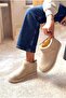 Short Boots with Fur and Flat Sole Ug Model Women's Youth Boots - 3