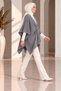 Women's Plus Size Comfortable Fit Knitwear Poncho - 2
